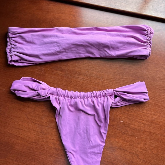 Stone Fox Swim lilac lele Bikini Top and bijou bikini bottom - Picture 4 of 5